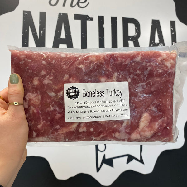 Boneless Turkey - Diced - 1KG - Frozen