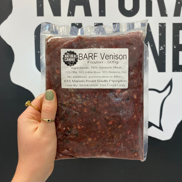 BARF Venison Meal - 500G - Frozen - Free Range