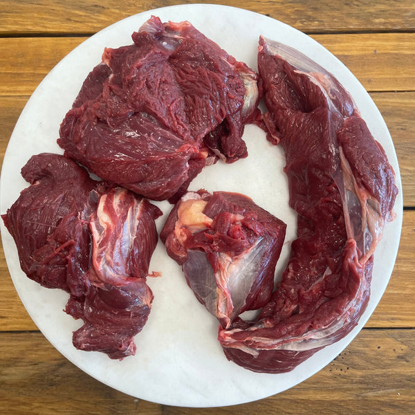 Boneless Kangaroo Chunks - 1KG- FROZEN