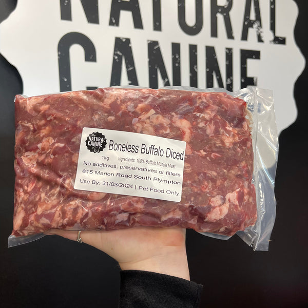 Boneless Buffalo Diced - 1KG - Frozen