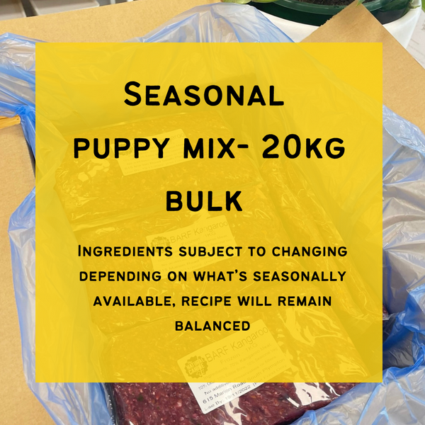 Bulk - BARF Puppy Seasonal BARF Meal - 20KG