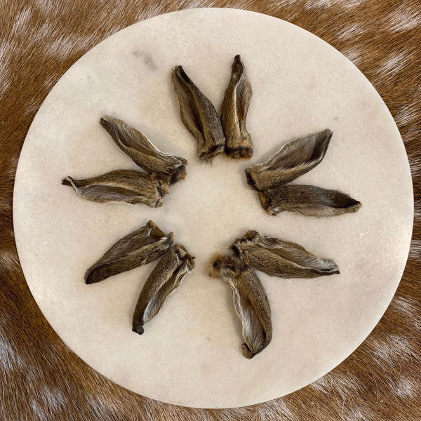 Dried Rabbit Ear (Fur on)