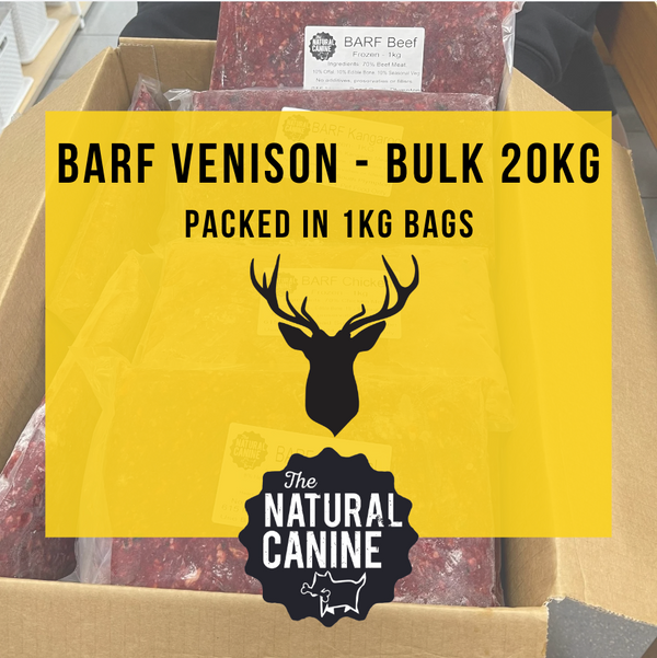 Bulk - BARF Venison - 20kg - FROZEN