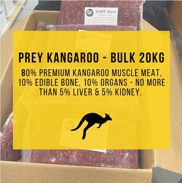 Bulk - Prey Kangaroo - 20kg - Frozen