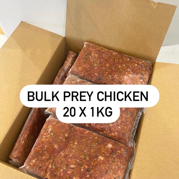 Bulk - PREY Chicken - 20kg - FROZEN