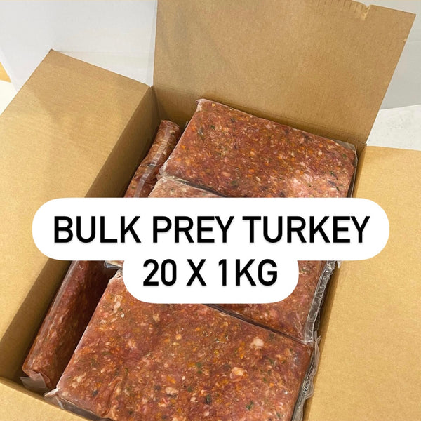 Bulk - Prey Turkey - 20 kg - Frozen